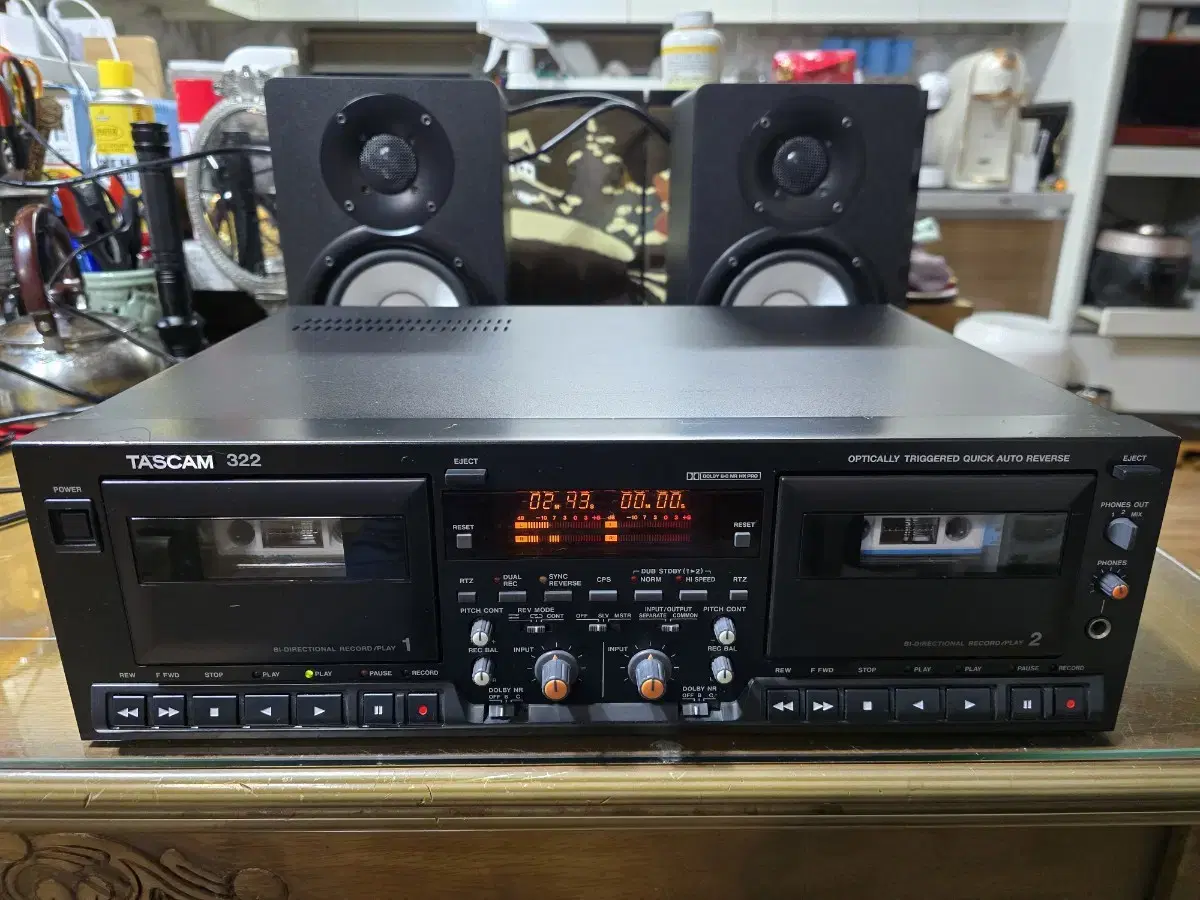 TASCAM 322 오토리버스 더블카세트데크